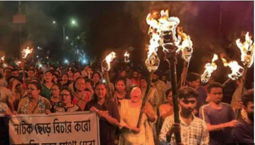 Night Protest: Kolkata